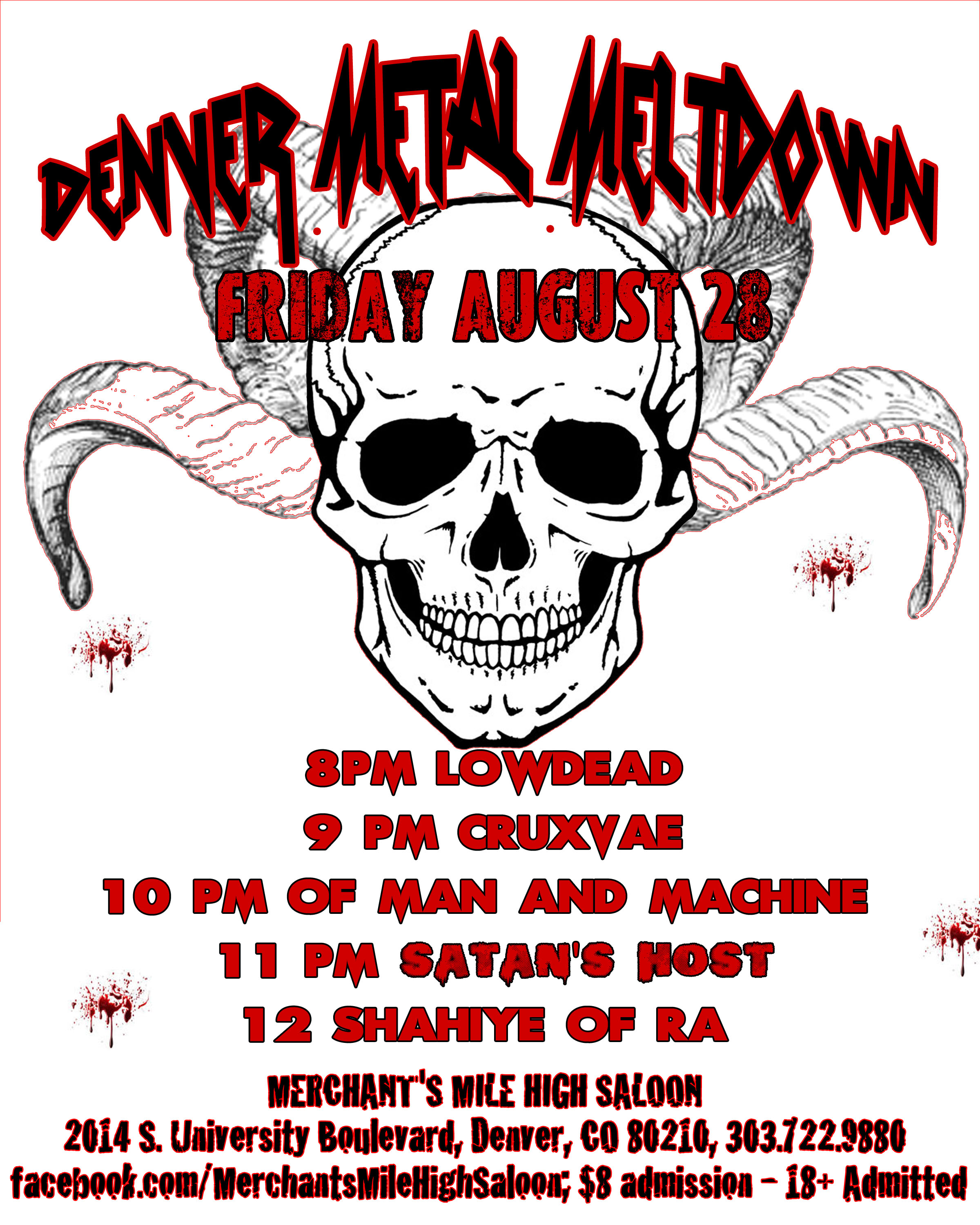 Aug 28 Merchant's Mile High Saloon